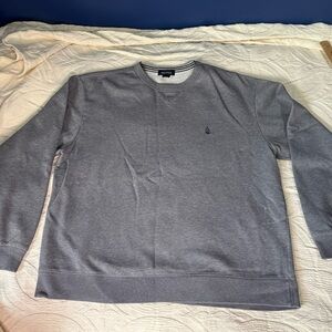 Nautica Men's Heather Gray Crewneck Sweater